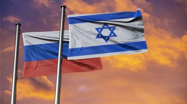 Флаг России и Израиля