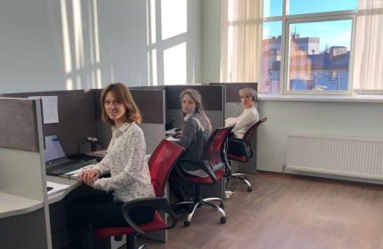 работники РИКЦ в офисе в Минске